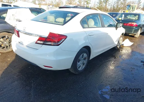 2013 Honda Civic Lx z USA, uszkodzony, nr VIN 2HGFB2F54DH563221